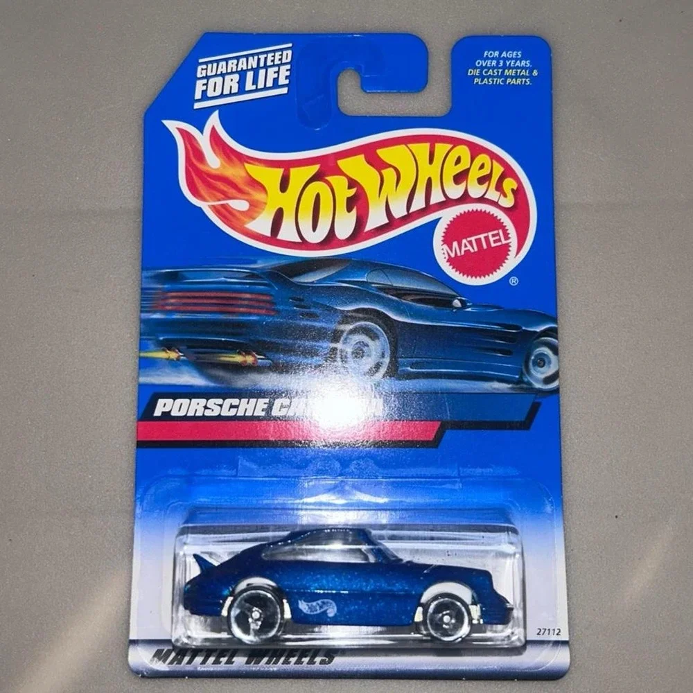 Vintage Hot Wheels Porsche Carrera Blue Diecast Car 1/64 Scale RARE